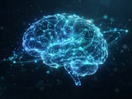 A glowing neural network graphic with new AI models explained